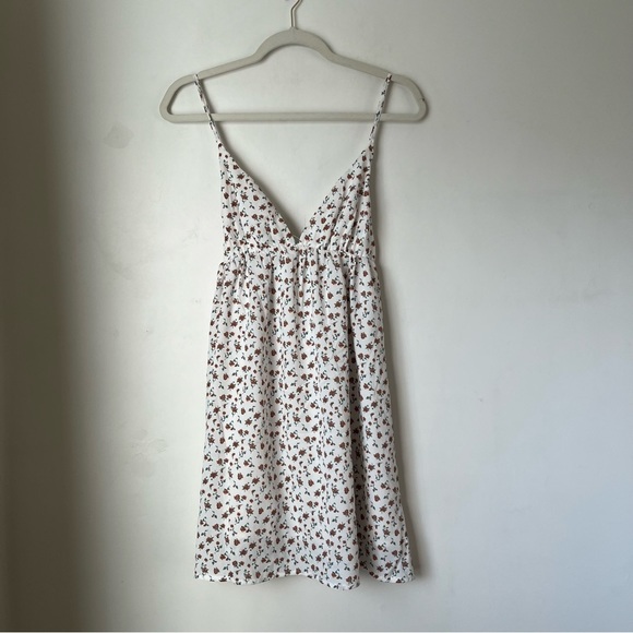 Princess Polly Koko White Floral Tie Back Mini Dress 6 - Picture 8 of 11